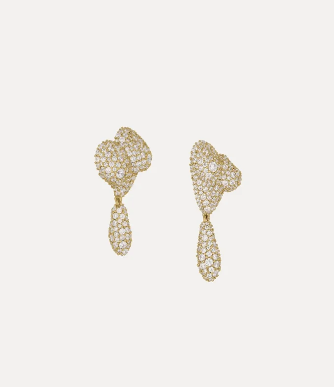 Boucles d&rsquo;oreilles Mimosa Pave