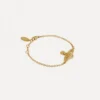 Bracelet à chaîne mini bas-relief