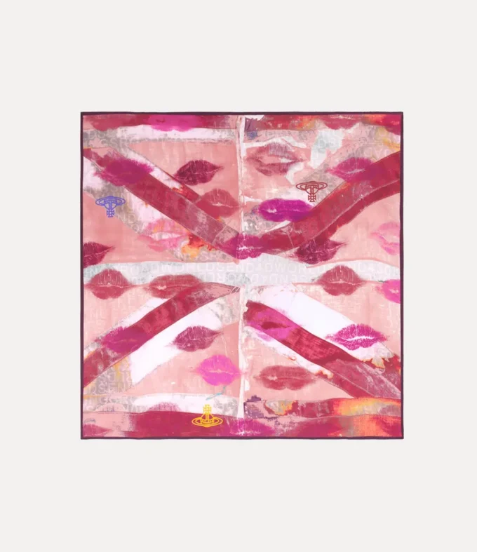 Carré Union Jack Kiss Carré Union Jack Kiss
