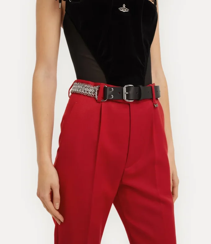 Ceinture en cuir à chaîne Ceinture en cuir à chaîne