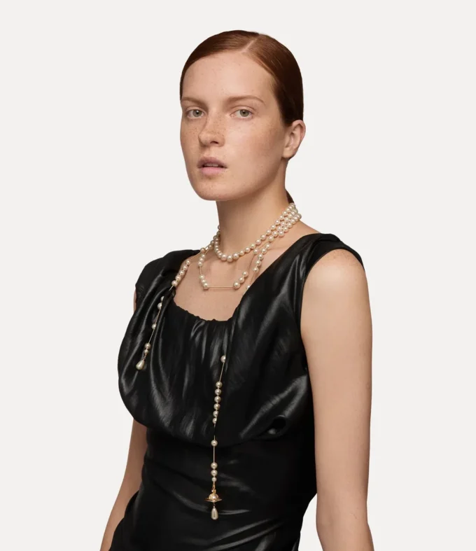 Collier de perles brisé