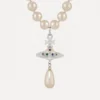 Collier ras du cou à perles