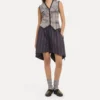 Gilet en tartan vieilli
