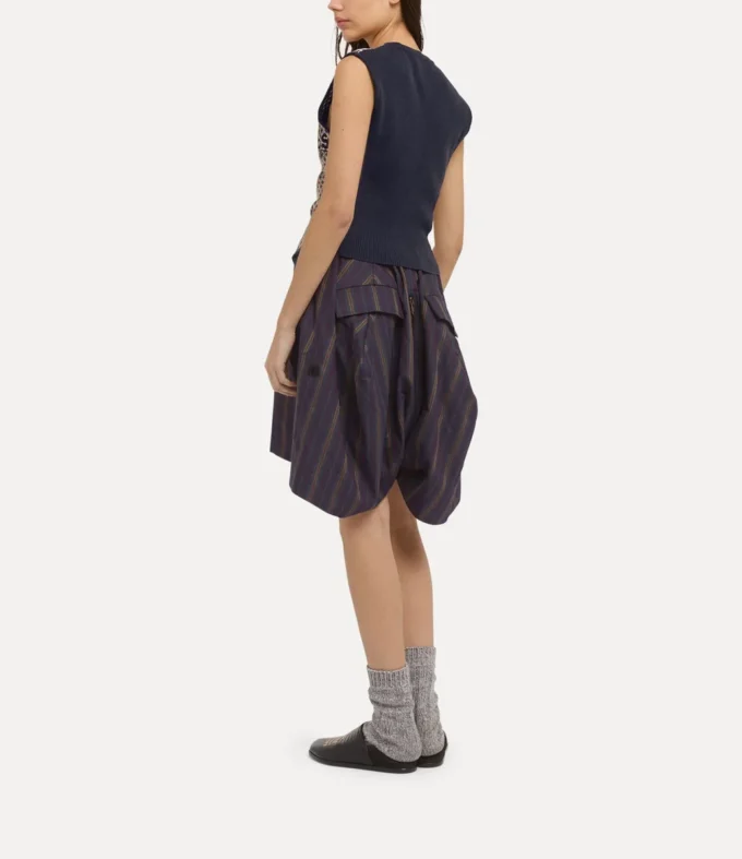 Gilet en tartan vieilli