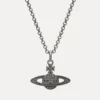 Man. Mini Bas Relief Orb Pendant Necklace Man. Mini Bas Relief Orb Pendant Necklace