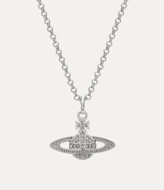 Man. Mini Bas Relief Orb Pendant Necklace