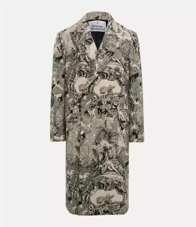 Manteau classique à double boutonnage
