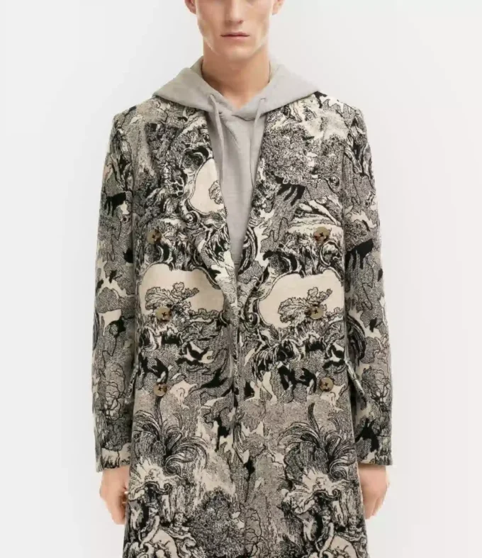 Manteau classique à double boutonnage