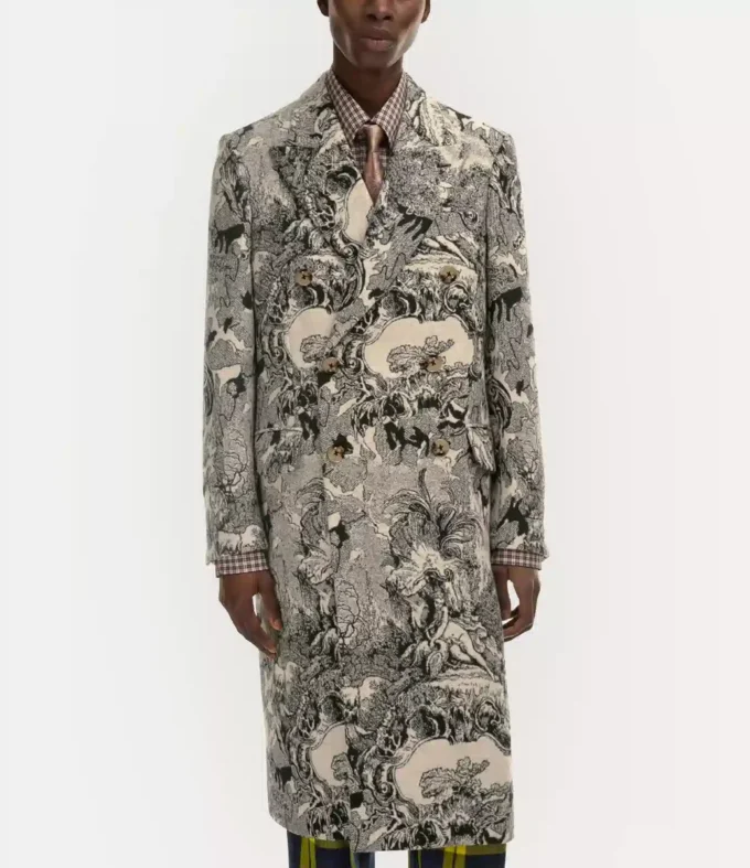 Manteau classique à double boutonnage