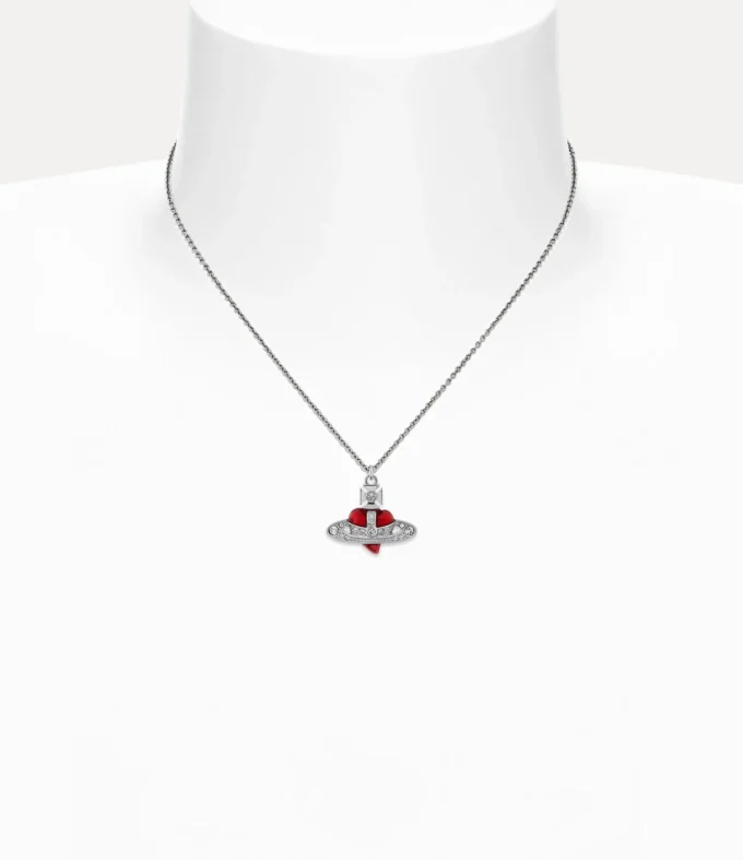 Nouveau collier pendentif cœur en diamants Nouveau collier pendentif cœur en diamants