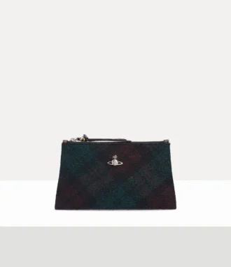 Petite pochette plate à fermeture éclair