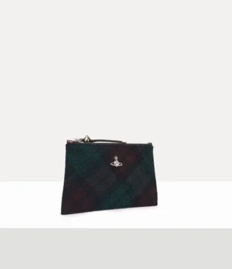 Petite pochette plate à fermeture éclair